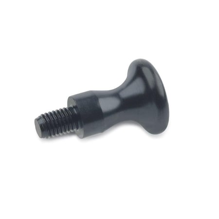 J.W. Winco GN75-36-M12-E Waist Shaped Knob, Steel 75-36-M12-E